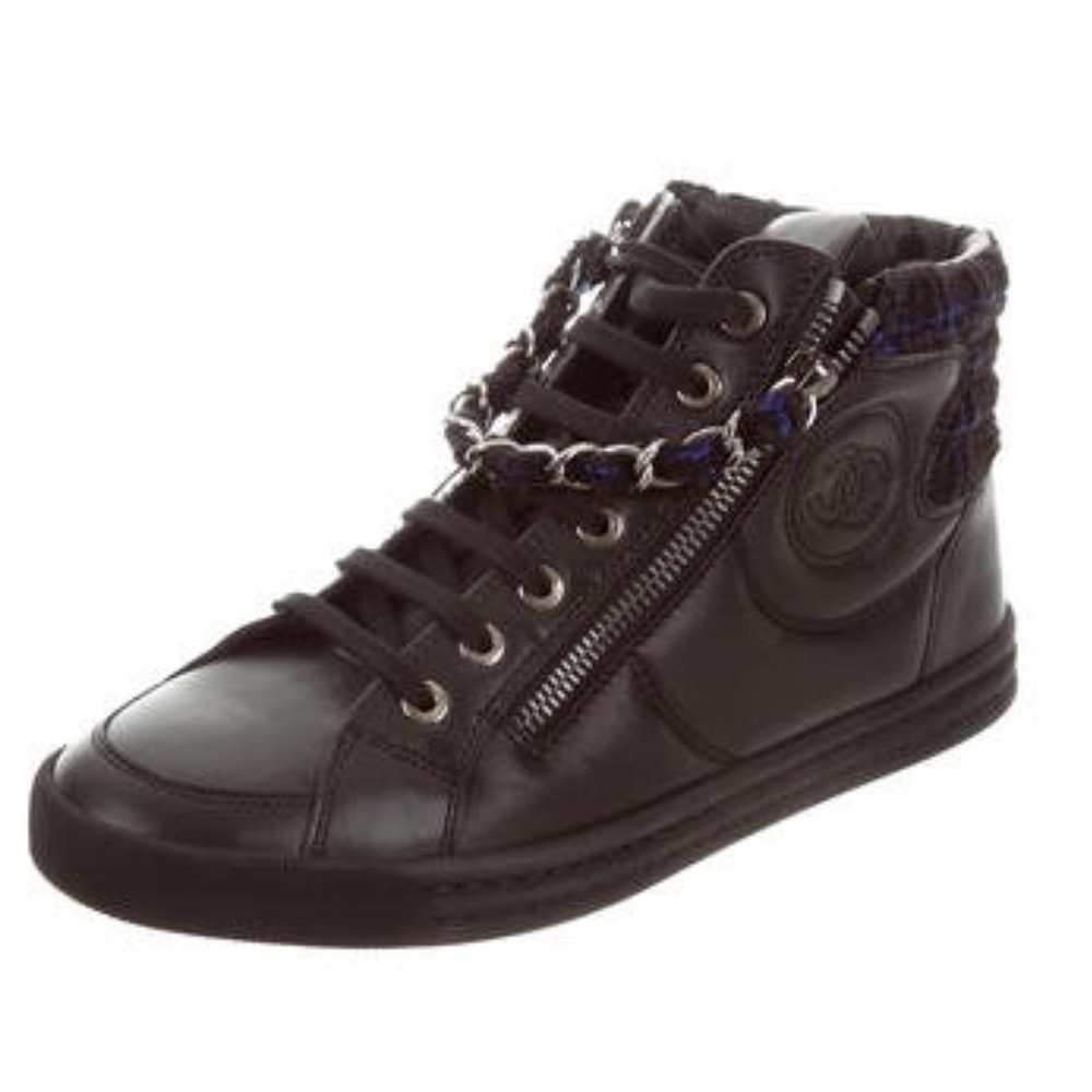 Chanel weekender high top sneakers.